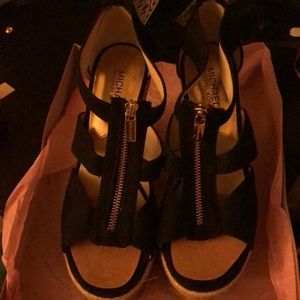 Black Michael Kors Wedges